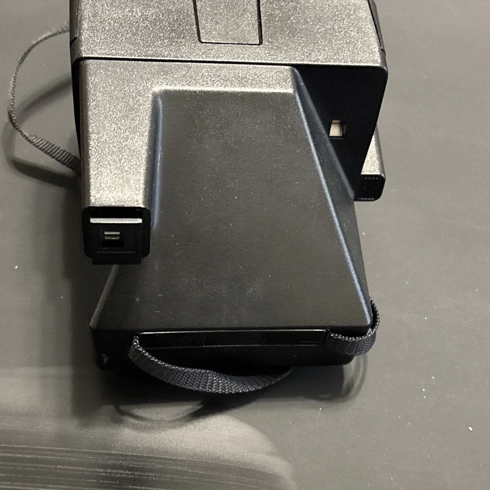 Polaroid OneStep 600 Instant Film Camera Rainbow Stripe Vintage Black Untested